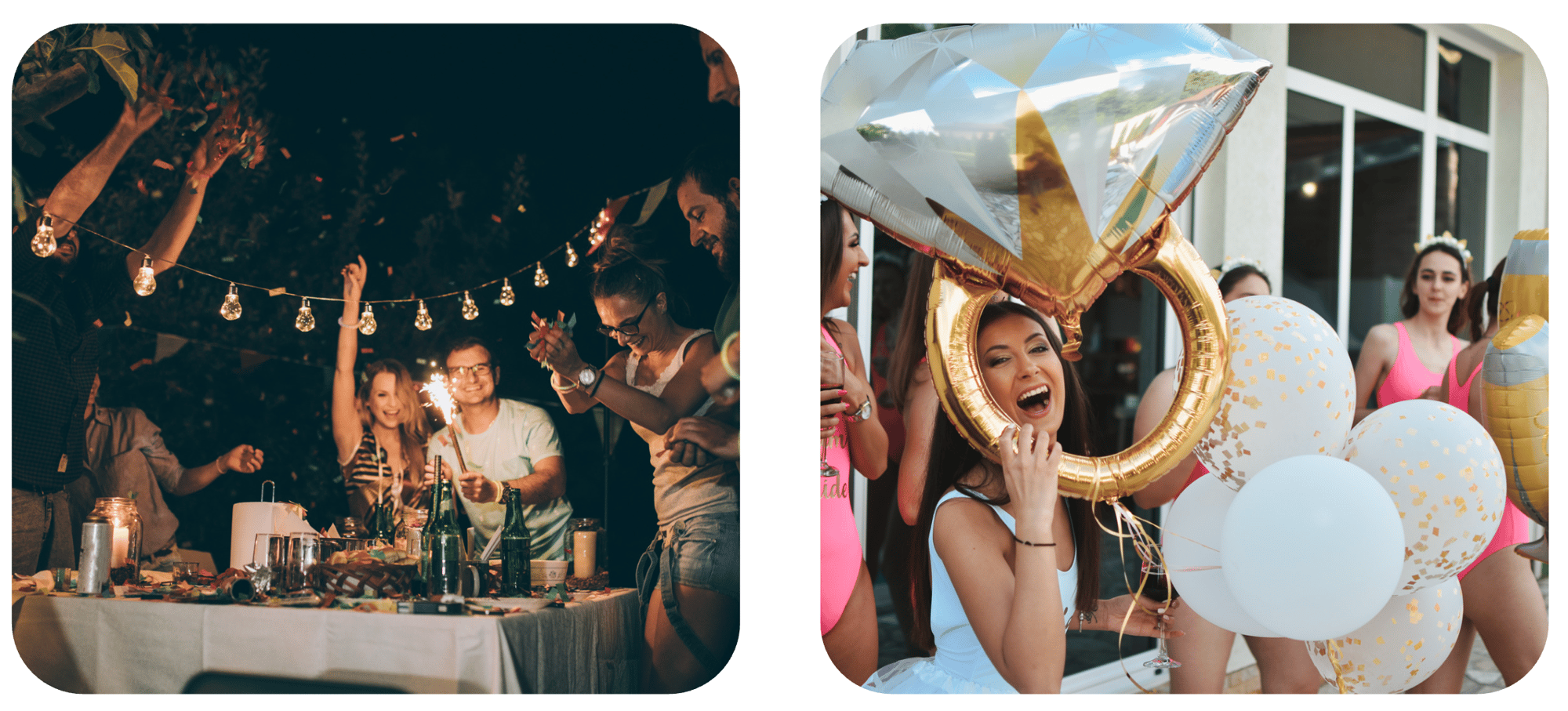 Birthdays, Weddings, Bachelorette, Baby Showers